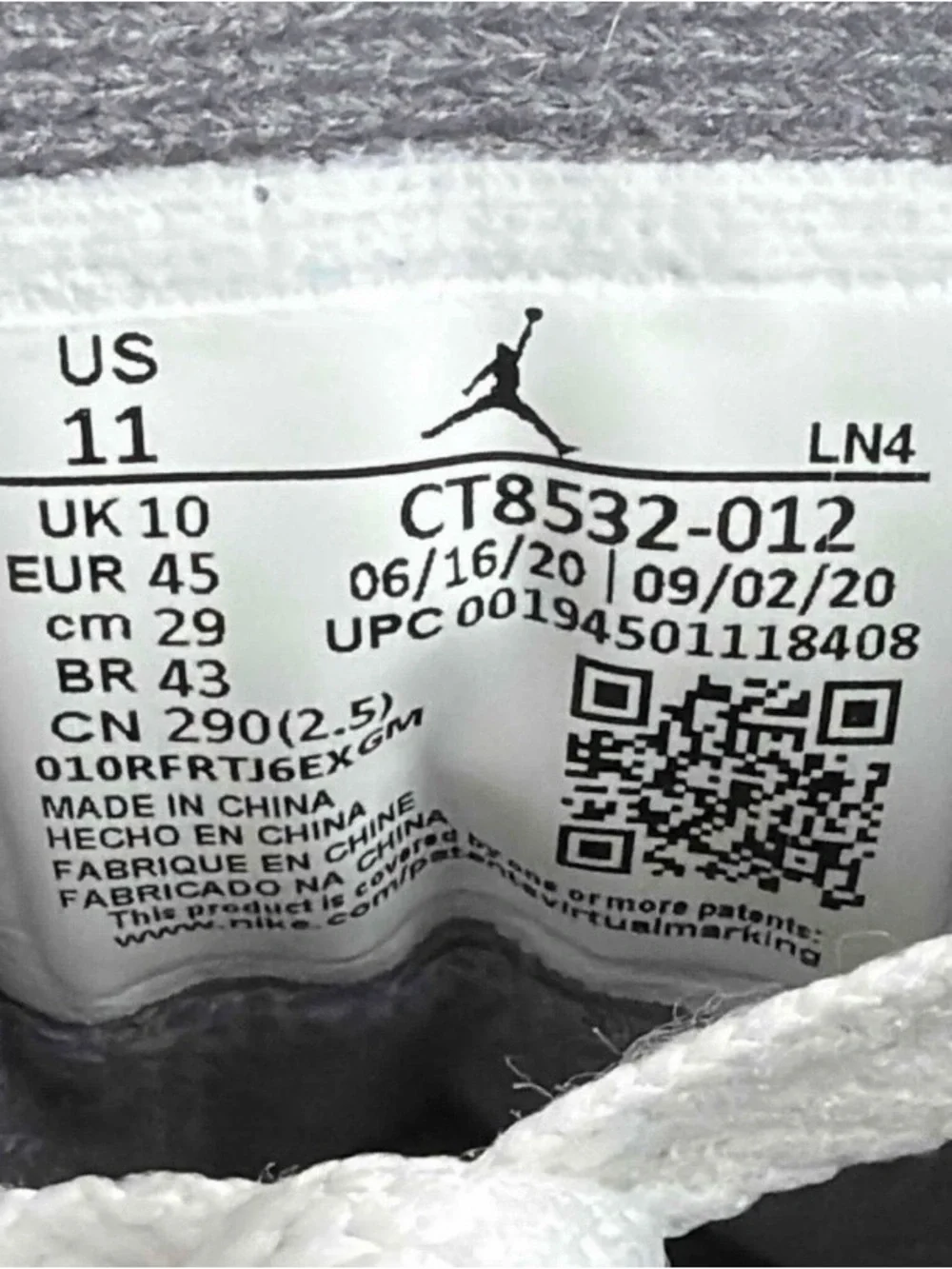 Air Jordan 3 Retro Cool Grey 2021 Size 11 CT8532-012 Men’s Sneakers OG Rare MJ